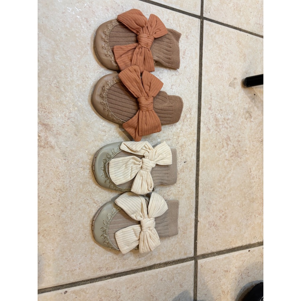 Watoche Baby Girl Bow Socks‎ Newborn Infant Cotton Blend 0-6 Months
